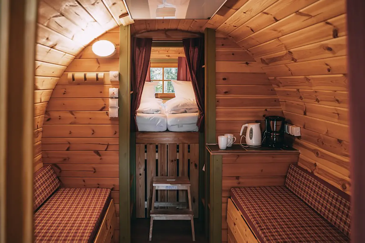 sleeping in a barrel