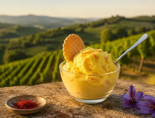Caldo torrido, voglia di gelato: la dolce freschezza che in Oltrepò profuma di zafferano